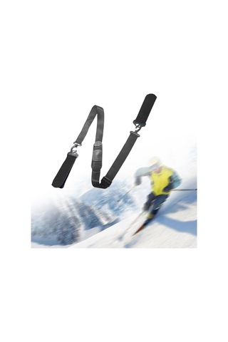 Suntek Kayak Taşıyıcı Askı Snowboard Omuz Askısı Siyah Siyah
