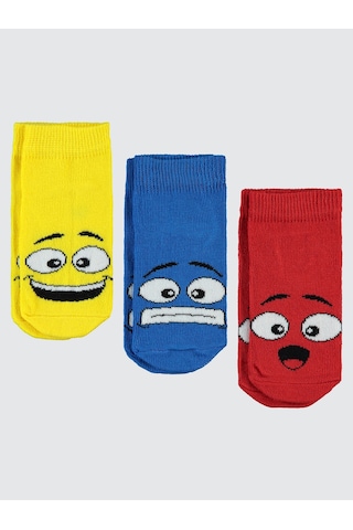Civil Boys Erkek Çocuk 3'lü Patik Çorap 2-12 Yaş Sarı Sarı