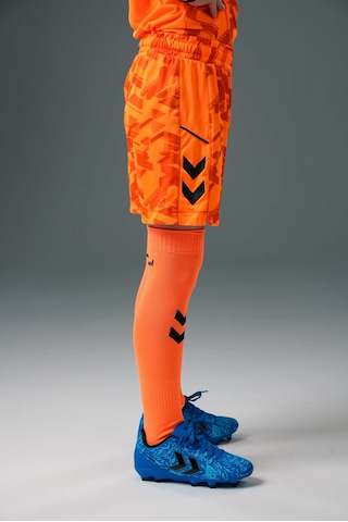 Hummel Line Kaleci Şort Neon Turuncu Çocuk