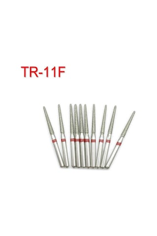 10 Adet/paket Diş Elmas Uç Matkap Diş Hekimliği İçin El Aleti Kolu Çapı 1.6mm Diş Hekimi Araçları Tr-11f