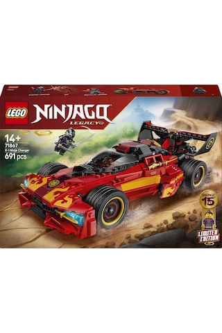 LEGO® NINJAGO® X-1 Ninja Turbo Otomobili 15. Yıl Dönümü 71867 - 14 Yaş Üzeri için Yaratıcı Oyuncak Yapım Seti (691 P)