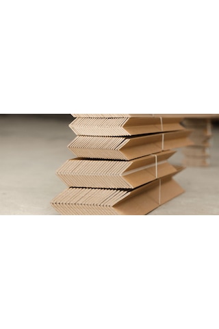 Karton Köşebent 25 Adet- 40x40x4mm 25cm- Palet Köşebent - Köşe Koruma Kartonu