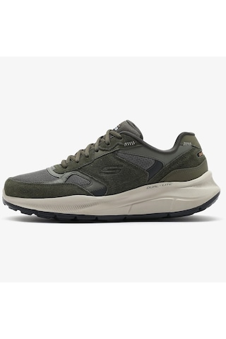 Skechers Equalizer 5.0-rondor Memory Foam Leather Mens Sneaker Hafızalı Taban Hakiki Deri Erkek Ayakkabı Haki Yeşil