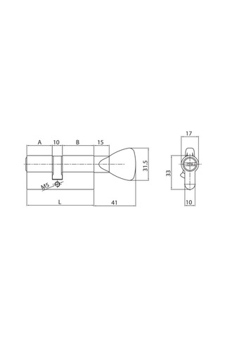 İto Çelik Kapı Üst Kilit 2004k - 354/68k Mandallı 3 Anahtar
