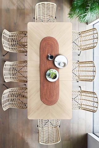 Koza Home Cesta El Yapımı Örgü Kiremit Runner 37x136 4029 Standart