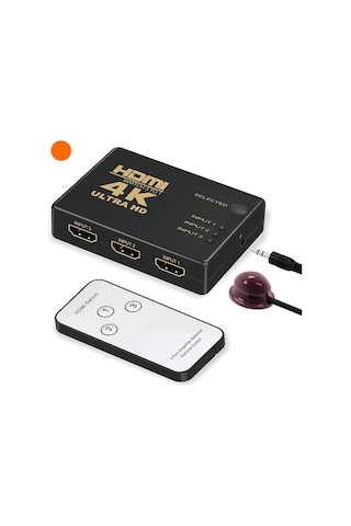 Lunatic 7032 Hdmi Switch 3 Port Çoklayıcı Kumandalı Hdmı 3 Giriş 1 Çıkış 4k 2k 3 Port 3 1 Hdmı Ultra