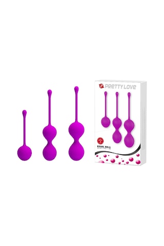 Lilitu Shop Pretty Love Kegel Ball 3'lü Kegel Vajinal Masaj Zevk Topları