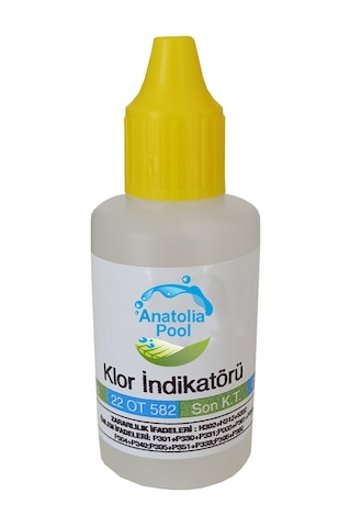 Anatolia Pool Havuz Suyu Test Kiti Yedek Klor Sıvısı Anatolia Pool Havuz Suyu Test Kiti Yedek Klor Sıvısı