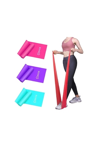 Hafif-orta-sert Direnç Pilates Bandı Seti 3'lü Hafif-orta-sert Direnç Pilates Bandı Seti 3'lü
