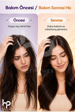 Hot Power Led Işıklı Saç Derisi Masaj Tarağı + Mini Tarak