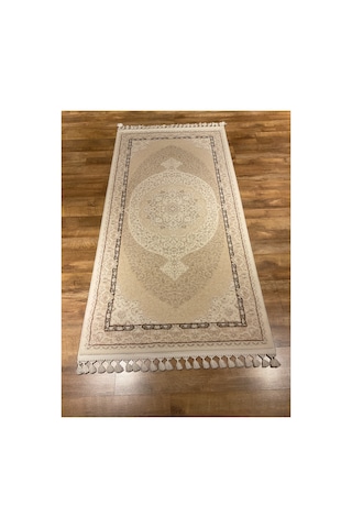 Delüks 7028 100x200 Vizon Halı Krem
