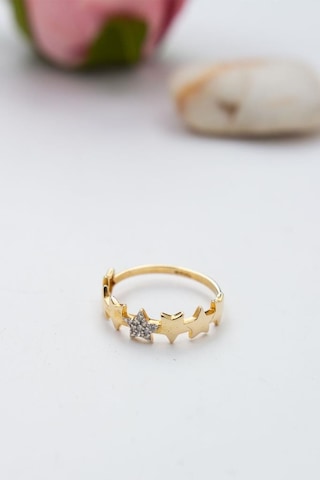 14 Ayar Altın Eklem Yüzük Kadın Yüzük Lkyzk1535