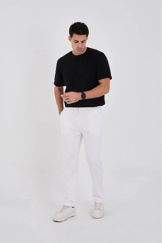 2As Erkek Üç İplik Basic Eşofman Pantolon - Beyaz