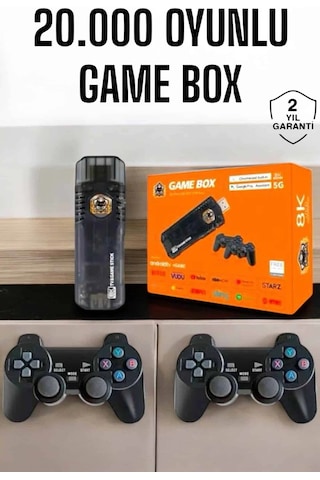Hubrendy Tekno 20.000 Oyunlu Premium Model Oyun Konsolu 8k Android Tv Hd Game Stick