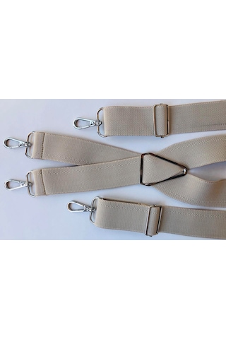 Kancalı Bej Renkli Pantolon Askısı 4 Kancalı