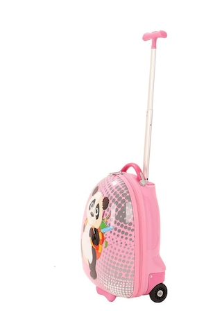 Mçs V308 Abs Çocuk Valiz-pembe-panda Baskı