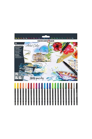 Eberhard Faber Artist Color Eskiz Markörü 24 Renk Set