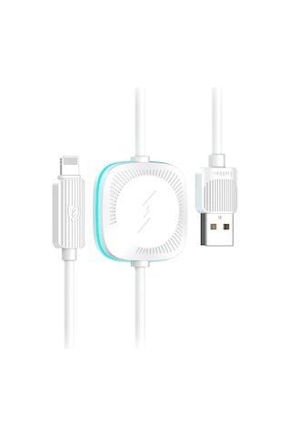 Usb To Lightning Ve 2.5w Kablosuz Saat Şarj Çıkışlı 2in1 Hızlı Şarj Kablosu Watch Şarj