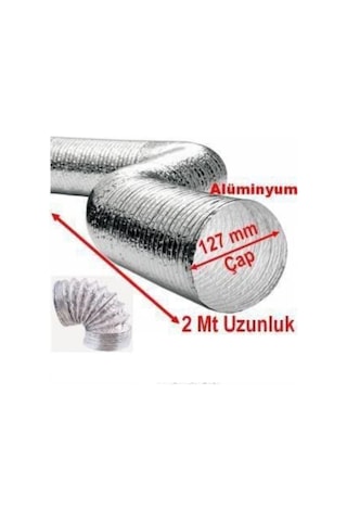 Ünlüler Aspiratör Borusu Esnek 127Mm X 2Mt