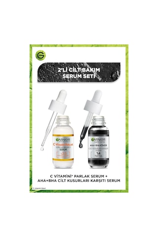Garnier Aha+Bha Cilt Kusurları Karşıtı Serum & C Vitamini Serum 2 x 30 ML