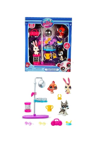 Disko Topu Dönüyor: Littlest Pet Shop Minişler Disko Oyun Seti Sahneyi Sallıyor Littlest Pet Shop - Miniş