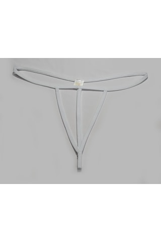 Asist Secret Magic Asm1261 Kadın Ekru Özel Bölgesi 3 Serit Tanga String Ekru