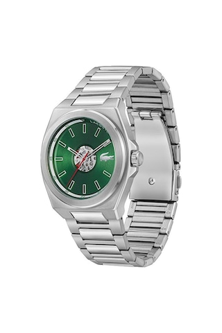 Lacoste 2011335 Quartz Çelik Gri Yeşil Kadran 42 Mm Erkek Kol Saati