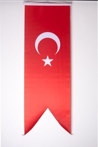 Zc Bayrak 50x150 Saten Kırlanğıç Türk Bayrağı Flama Diğer