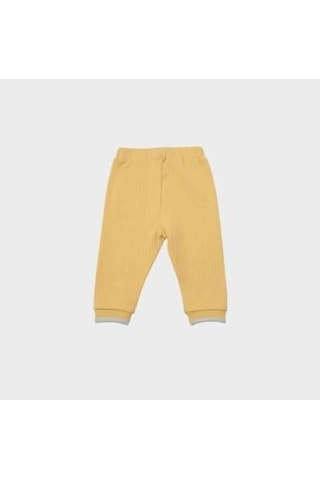 Bibaby Organik Pantolon Penguin Club Ekru - Gri-11653 Sarı