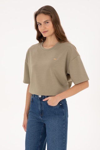 U.s. Polo Assn. Kadın Açık Haki Tişört 50309440-vr183 Acık Hakı