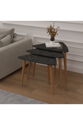 3 Lü Üçgen Zigon Sehpa Ahşap Ayaklı-sehpa02-royal Mermer