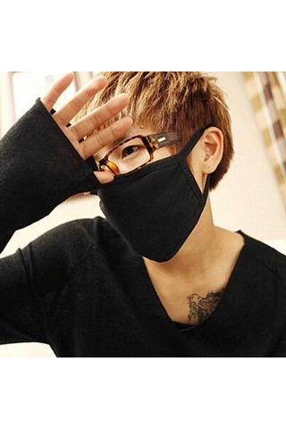 1 Adet Maske Açık Moda Anti-toz Pamuk Unisex Yüz Maskesi Solunum Kış Sıcak Ağız Maskesi