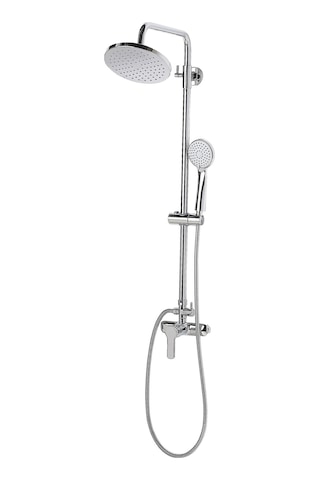 Beliani Silver Mikser Duş Seti,yağmur Başlıklı Şık Ve Dayanıklı Duş Sistemi Gri Kod 003479