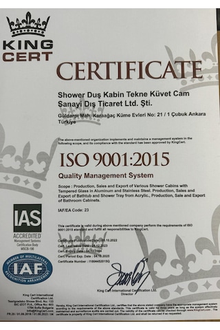 Shower 90x90 Oval Lüx Seri Yüksek Kalite Buzlu Camlı Duşakabin Teknesiz Buzlu