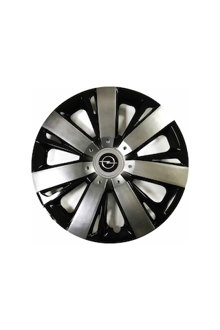 Opel Tigra Uyumlu 15 Inç Piano Black Siyah Beyaz Renkli Jant Kapağı 4 Adet