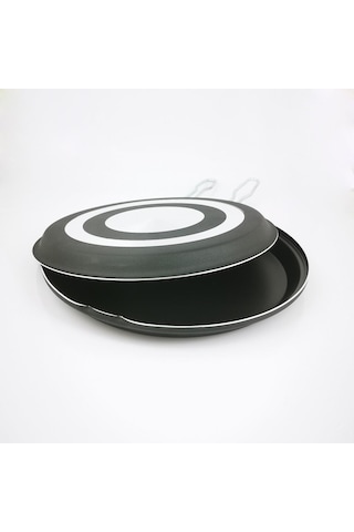 Teflon Çift Taraflı Balık Krep Gözleme Börek Tavası 32CM