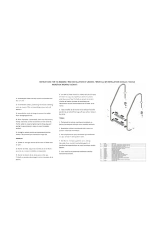 Gemaş Havuz Merdiveni 4 Basamaklı Standart 316 Model Paslanmaz