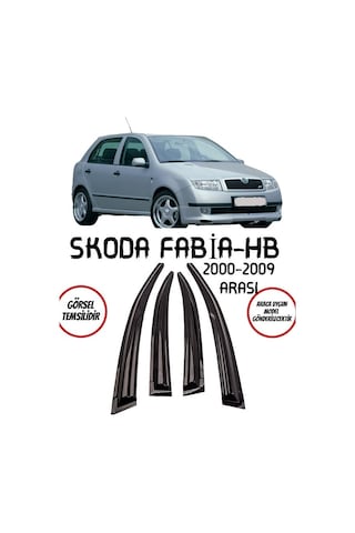 Skoda Fabia Mügen Cam Rüzgarlığı Hb 2000-2009 Arası 4 Lü Set