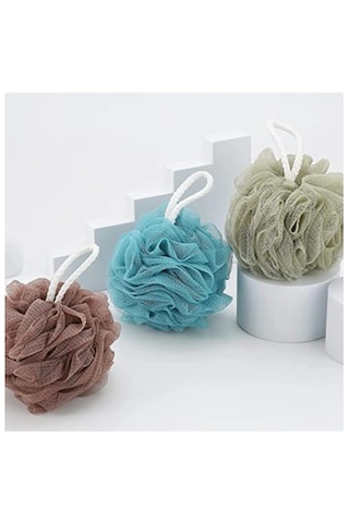 Banyo Lifi Yumuşak Top Lif Naturel Ponpon Banyo Lifi 35 Gr Yumuşak Banyo Lifi Çok Renkli Çok renkli