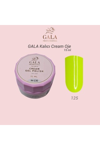 Gala Cream Kalıcı Oje 15 Ml No:125