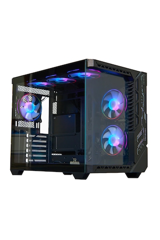 Coldpower Seawave 7x ARGB Sessiz Fan 750 W 80+ Temper Camlı Bilgisayar Kasası