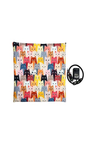 Evcil Hayvan İzleme Güvenlik Kamerası Ve Isıtıcılı Kedi Köpek Minderi Set 45cmx45cm 12v