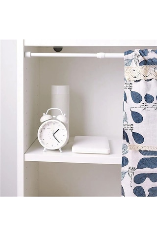 Gerilim Perde Rayı Direk Çubuk Çubuklar Beyaz 70-120cm Beyaz