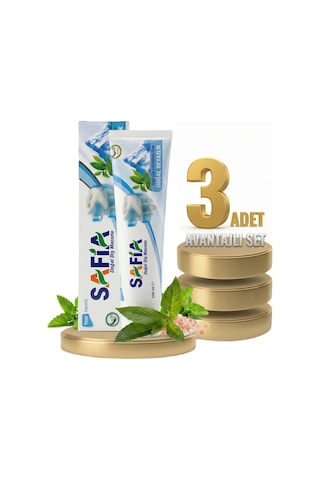 Safia Diş Macunu Yeşil Çay Ve Himalaya Tuzu 3x100 Ml