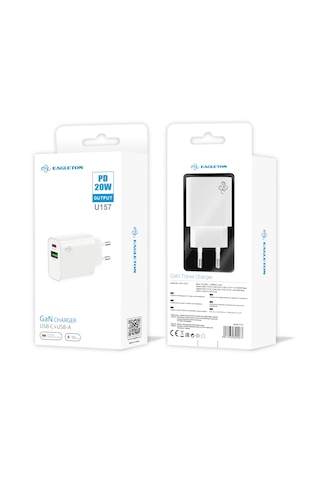 Eagleton U157 PD 20W & G3.0 Gan Hızlı Şarj Cihazı