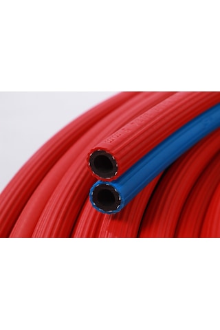İkiz Kaynak Oksijen Asetilen Hortumu Pvc İç Çap 10 Mm - 10 Metre