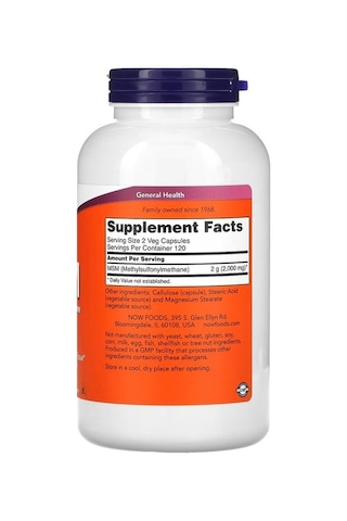 Msm, 1,000 Mg, 240 Veg Capsules