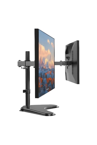 Ergoflex EF42 Steel Design 2-8 kg Çift Kol Asansörlü 13"-27" Desktop Monitör Standı