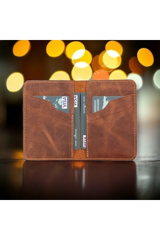 Enrico Slim Deri Kartlık G19 Cappuccino