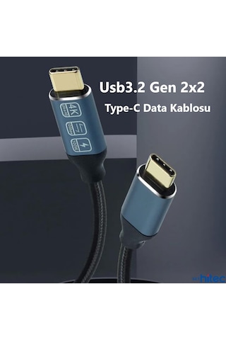 Philips Uyumlu 5A 100W UsbA to Type-C Örgülü 1.2M Hızlı Şarj Kablosu+ ScHitec Type-C to UsbA 3.0 Dönüştürücü Adaptör